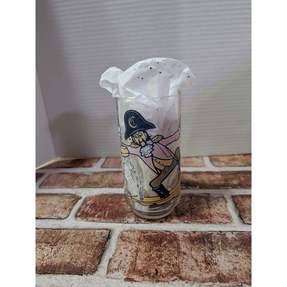 Vintage McDonaldland Action Series Drinking Glass 1977 Captain Crook McDonald's